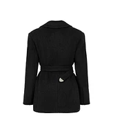 Nocturne Women's Self-Belted Double Breasted Jacket