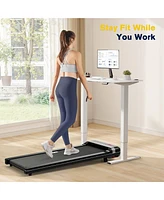 Redliro Walking Pad with Incline Under Desk Treadmill 1 Step Adjust Incline Treadmill for Home Office Portable for Walking Jogging