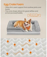 Slickblue Orthopedic Dog Bed for Medium Dogs, Waterproof Sofa with Removable Washable Cover