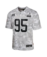 Nike Big Boys and Girls Myles Garrett Arctic Camo Cleveland Browns 2024 Salute to Service Game Jersey