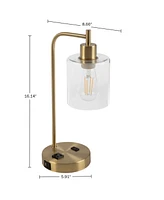 Lavish Home 16.14" Touch Control Table Lamp