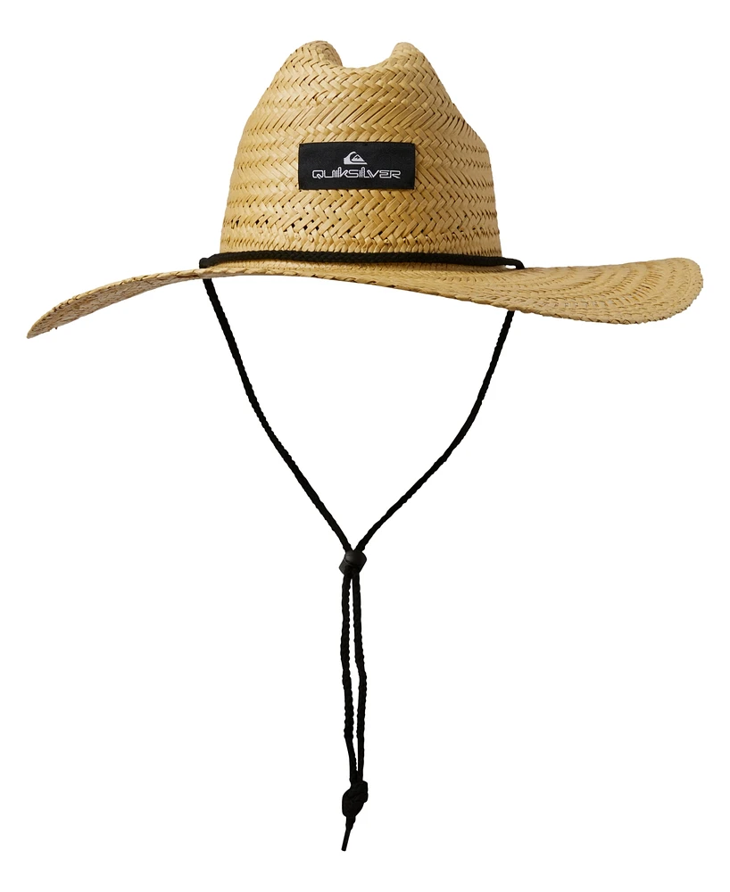 Quiksilver Men's Pierside Packable Straw Lifeguard Hat