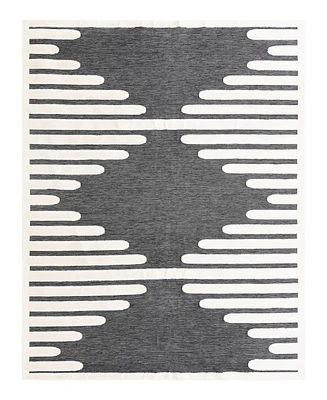 Bayshore Home Textured Tones Strings 10'x13'1" Area Rug