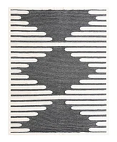 Bayshore Home Textured Tones Strings 10'x13'1" Area Rug