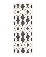 Bayshore Home Textured Tones Trellis 2'x5'1" Runner Area Rug