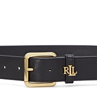 Lauren Ralph Logo-Keeper Leather Belt