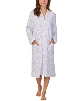 Eileen West Women's Long-Sleeve Waltz Zip Robe