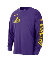 Nike Men's Purple Los Angeles Lakers 2024/25 City Edition Courtside Max90 Heavyweight Long Sleeve T-Shirt