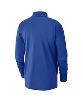 Nike Men's Royal Milwaukee Bucks 2024/25 City Edition Authentic Coaches Performance Half-Zip Top