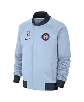 Nike Men's Light Blue Washington Wizards 2024/25 City Edition Authentic Showtime Performance Full-Zip Jacket