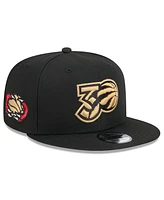 New Era Men's Black Toronto Raptors 2024/25 City Edition Alternate 9FIFTY Snapback Hat