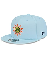 New Era Men's Light Blue San Antonio Spurs 2024/25 City Edition Alternate 9FIFTY Snapback Hat