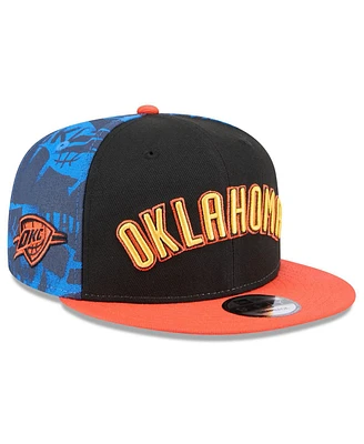 New Era Men's Black Oklahoma City Thunder 2024/25 City Edition 9FIFTY Snapback Hat