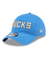 New Era Men's Blue Milwaukee Bucks 2024/25 City Edition 9TWENTY Adjustable Hat