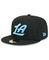 New Era Men's Black La Clippers 2024/25 City Edition Alternate 59FIFTY Fitted Hat