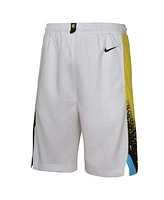 Nike Big Boys and Girls White Indiana Pacers 2024/25 City Edition Swingman Performance Shorts