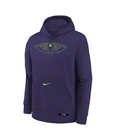 Nike Big Boys and Girls Purple New Orleans Pelicans 2024/25 City Edition Club Fleece Pullover Hoodie