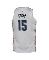 Nike Big Boys and Girls Nikola Jokic White Denver Nuggets 2024/25 Swingman Player Jersey - City Edition