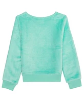 Disney Princess Toddler and Little Girls Long Sleeve Plush Pullover Sweatshirt