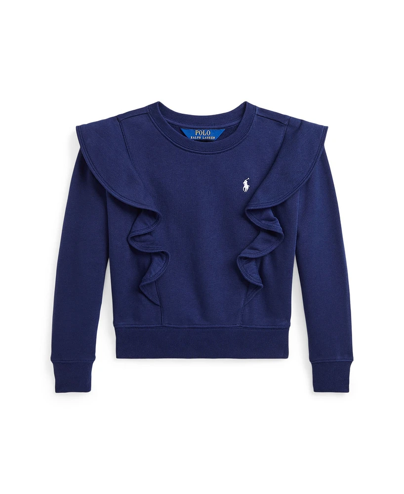 Polo Ralph Lauren Toddler & Little Girls Ruffled French Terry Sweatshirt