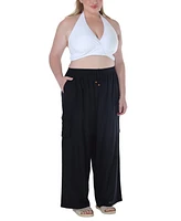 Raviya Plus High Rise Pull-On Cover-Up Cargo Pants