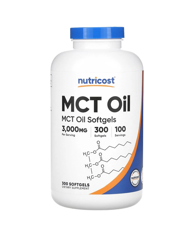 Nutricost Mct Oil 3 000 mg 300 Softgels (1