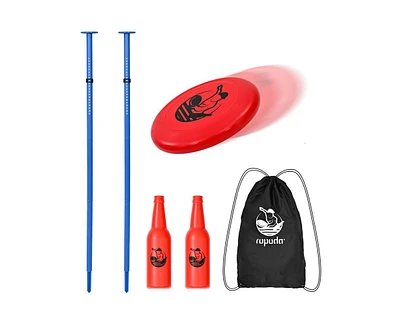 ropoda Outdoor Games - Flying Disc Game Set, Fun Bottle Drop Yard Games