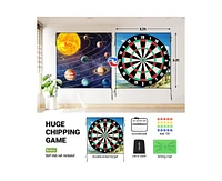 ropoda Golf Game,Golf Chipping Game, Giant Size Targets with Chipping Mat, Golf Chipping Practice Mats, Stick and Chip Golf Game