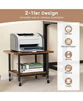 Gouun Under Desk Printer Stand with 360° Swivel Casters