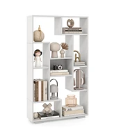 Gouun 47-Inch Tall Bookshelf for Home Office Living Room