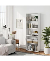 Gouun 5-Shelf Storage Bookcase Modern Multi-Functional Display Cabinet