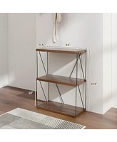 Gouun 3-Tier Multipurpose Display Rack with Metal Frame