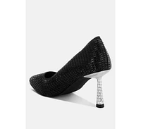 London Rag Benjamins Rhinestones Embellished Pumps