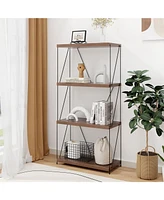 Gouun 4-Tier Multipurpose Display Rack with Metal Frame-4-Tier