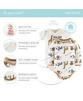 The Peanutshell Layette Gift Set for Baby Boys, Blue Safari Explorer, 30 Essential Pieces