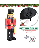 Homcom 6' Christmas Inflatable Nutcracker Toy Soldier with Led Lights,