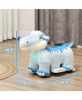 Qaba 6V Kids Electric Ride on Animal with Music Forward,