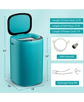 Gouun 7.7 lbs Full-Automatic Washing Machine with 10 Washing Programs