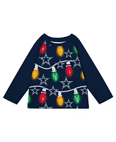 Outerstuff Toddler Dallas Cowboys Two-Piece Garland Holiday Long Sleeve Pajama Set