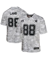 Nike Big Boys and Girls CeeDee Lamb Arctic Camo Dallas Cowboys 2024 Salute to Service Game Jersey