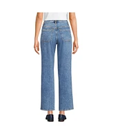 Lands' End Women's Denim High Rise Utility Cargo Ankle Jeans