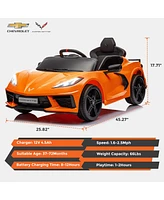 Funtok 12V Electric Ride On Car Kids Toy w/ Parent Remote Control, 3 Speeds, bluetooth, MP3