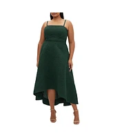 City Chic Plus Tiffany Hi Low Maxi Dress