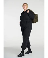 Eloquii Elements Women's Plus Size Knit Jumpsuit