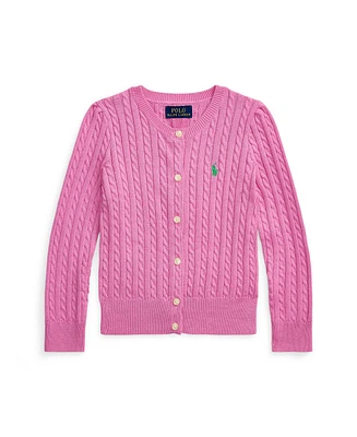 Polo Ralph Lauren Toddler and Little Girls Mini-Cable Cotton Cardigan