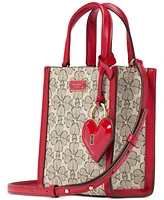 kate spade new york Valentine's Day Spade Flower Coated Canvas Manhattan Mini Tote