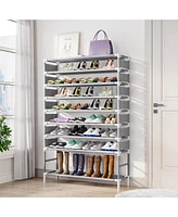 Tribesigns Upgraded 10 Tiers Shoe Rack, Large Capacity Shoe Shelf, Tall Shoe Organizer for 50 Pairs, Space Saving Shoe Storage Rack