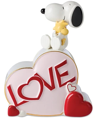 Lenox Snoopy Valentine's Day Porcelain Heart Candy Jar