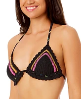 Salt + Cove Juniors' Crochet Halter Triangle Bikini