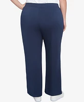 Ruby Rd. Plus Solid Scuba Knit Pleated Pant